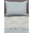 thumbnail image 3 of Orient Comforter & Sham Bedding Set, Oriental Moroccan Style Traditional Motif Mosaic Form Effects Art, 3 pcs Duvet Set Microfiber Filling Quilt, 5 Sizes, Pale Blue, by Ambesonne, 3 of 4