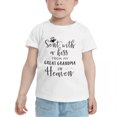 thumbnail image 2 of Sent with A Kiss from My Great Grandma in Heaven Cute Toddler Tshirts for Boys Girls (White, 3T), 2 of 5