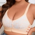 thumbnail image 4 of Loopsun Womens Bras Plus Size, Bras for Women, Women's Oversized Printed Underwear Daily Bra without Steel Rims Beige XXL, 4 of 5