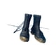 thumbnail image 4 of Botas de media pantorrilla a escala 1/6, elegantes, informales, retro, de tacón bajo, botas de trabajo para 12'' negro, 4 of 9