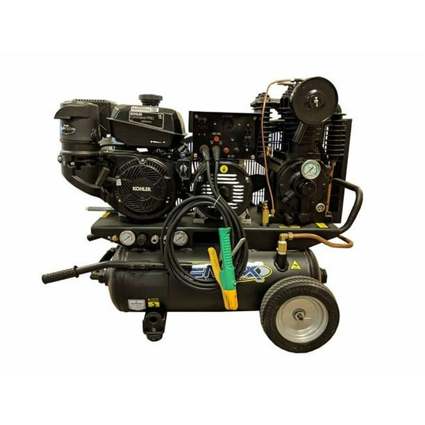 Emax Eges14020t 14 Hp 3 In 1 Kohler 20 Gal Wheelbarrow Electric Start Air Compressor Generator Welder Walmart Com Walmart Com
