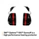 thumbnail image 3 of Orejeras 3M Cap Mount Negro/Rojo NRR 27dB para uso industrial, 3 of 6