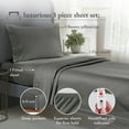 thumbnail image 4 of California Design Den - Luxury Sheets Bed 100% Cotton, 600 Thread Count, Deep Pocket, Snug Fit, Soft & Crisp Best Bedsheet Set with Sateen Weave, 4 of 5