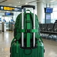 thumbnail image 4 of Luggage Connector Straps – Elastic Bungee for Suitcase Handle, 25.2" x 2.4", Travel Strap for Extra Bag, Green, 4 of 5