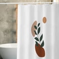 thumbnail image 6 of Vikakiooze Retro Style Abstract Shower Curtain Boho Arch Sun Beige Modern Minimalistic Home Bathtubs Bathroom Curtain Decoration Set With 12 Hooks, 6 of 7