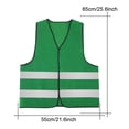 thumbnail image 3 of Mens 5Pack High Visibility Reflective Vest Hi-vis Construction Safety Vest Green, 3 of 5