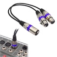 thumbnail image 2 of Xlr Splitter Cable 12 Inch Balanced Audio Extension 2 in 1 Male to Female for Microphone Sound Console Mixer Amplifier Anti Winding Professional Studio, A Converter Cable, 2 of 8