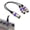 Purple, variant on ZOURIH XLR Splitter Cable - XLR Female to Dual Male 3 Pin Patch Y Cable Balanced Microphone Splitter Cord Audio Adapter (30CM),