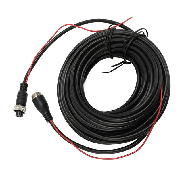 4 Pin Camera Cord Car Video Aviation Extension Cable, M12 Aviation Plug 4 Pin Male to 4 Pin Female, Backup Camera Extension Cable for Trucks, Trailers, Buses, RVs