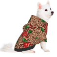 thumbnail image 2 of Fotbe Rose Mix Leopard 1 Sudadera con Estampado para Perros Pequeños – Suéter con Capucha para Mascotas, Tela Suave de Forro Polar con Bolsillo-Large, 2 of 7