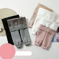 thumbnail image 4 of Qudderr Toddler Kids Baby Girls Fleece Lined Leggings Winter Warm Tights Thick Stretch Bottoms Trouser for 1-8 Years, 4 of 9