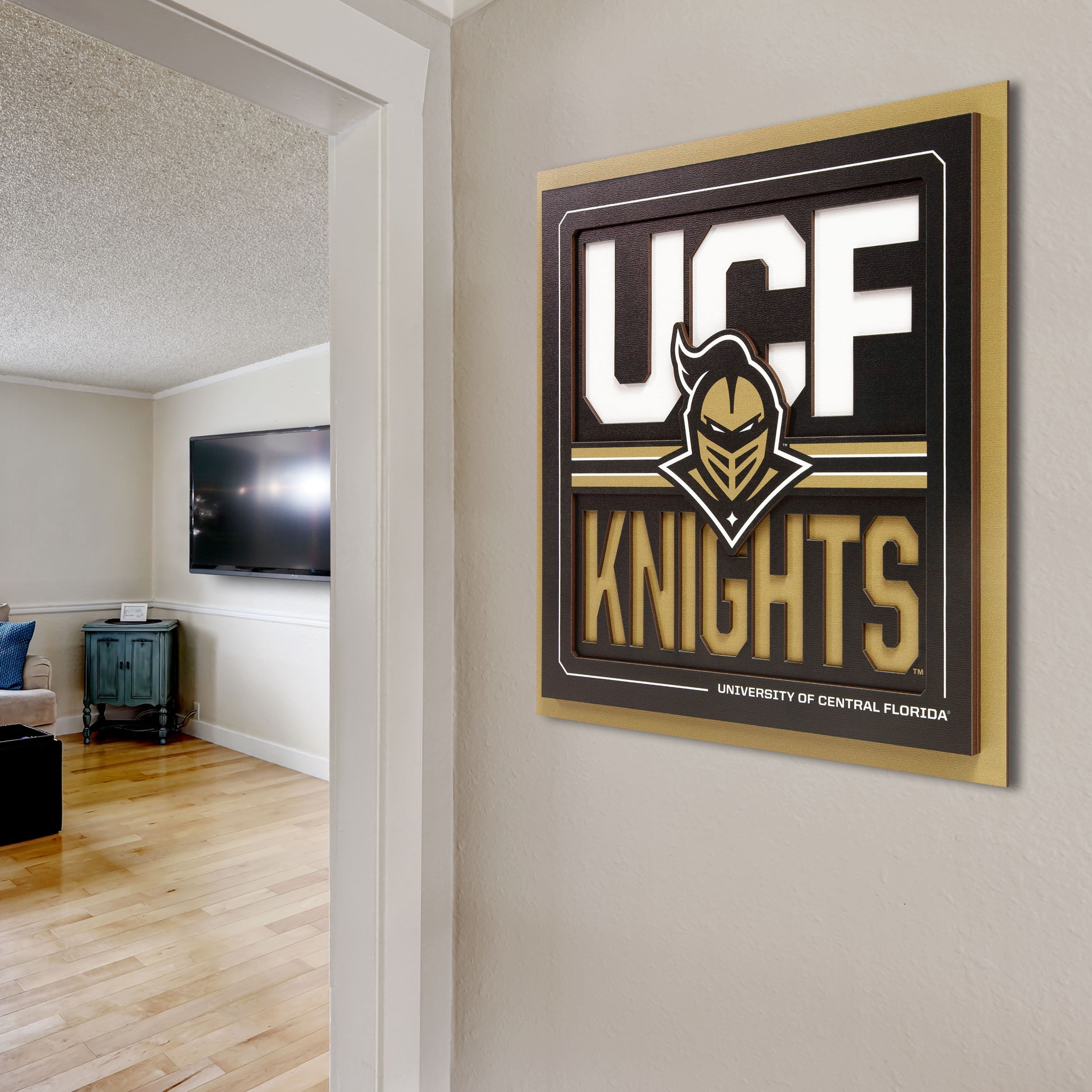 YouTheFan NCAA Central Florida Knights Slogan Series 3D Wall Art