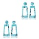 thumbnail image 4 of Pendientes cuadrados colgantes de oreja universales con Estampado de leopardo sweethay joyería exagerada, 4 of 6