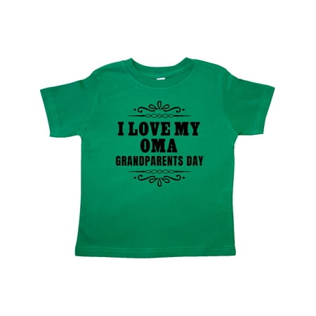 

Inktastic Grandparents Day I Love My Oma Gift Toddler Boy or Toddler Girl T-Shirt