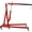 A, variant on 2 Ton Engine Hoist, Folding Cherry Picker Engine Hoist with Lever and 6 Casters, Heavy Duty Hydraulic Shop Crane, for Car Repairs and Garage Use, Red