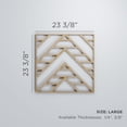 thumbnail image 3 of Ekena Millwork 23 3/8"W x 23 3/8"H x 1/4"T Large Gilcrest Decorative Fretwork Wood Wall Panels, Alder, 3 of 18