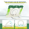 thumbnail image 5 of Kids Friendly Tablet Case for iPad Air 13" (2024) with Portable Handle Kickstand, Heavy Duty Cover with Pencil Holder Shockproof Four-Corners Protective Case for iPad Air 13" (2024), Rainbowgreen, 5 of 15