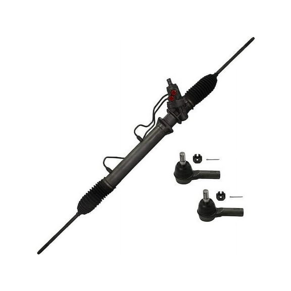Front Steering Rack and Tie Rod End Kit - Compatible with 1996 - 2004 Nissan Pathfinder 1997 1998 1999 2000 2001 2002 2003