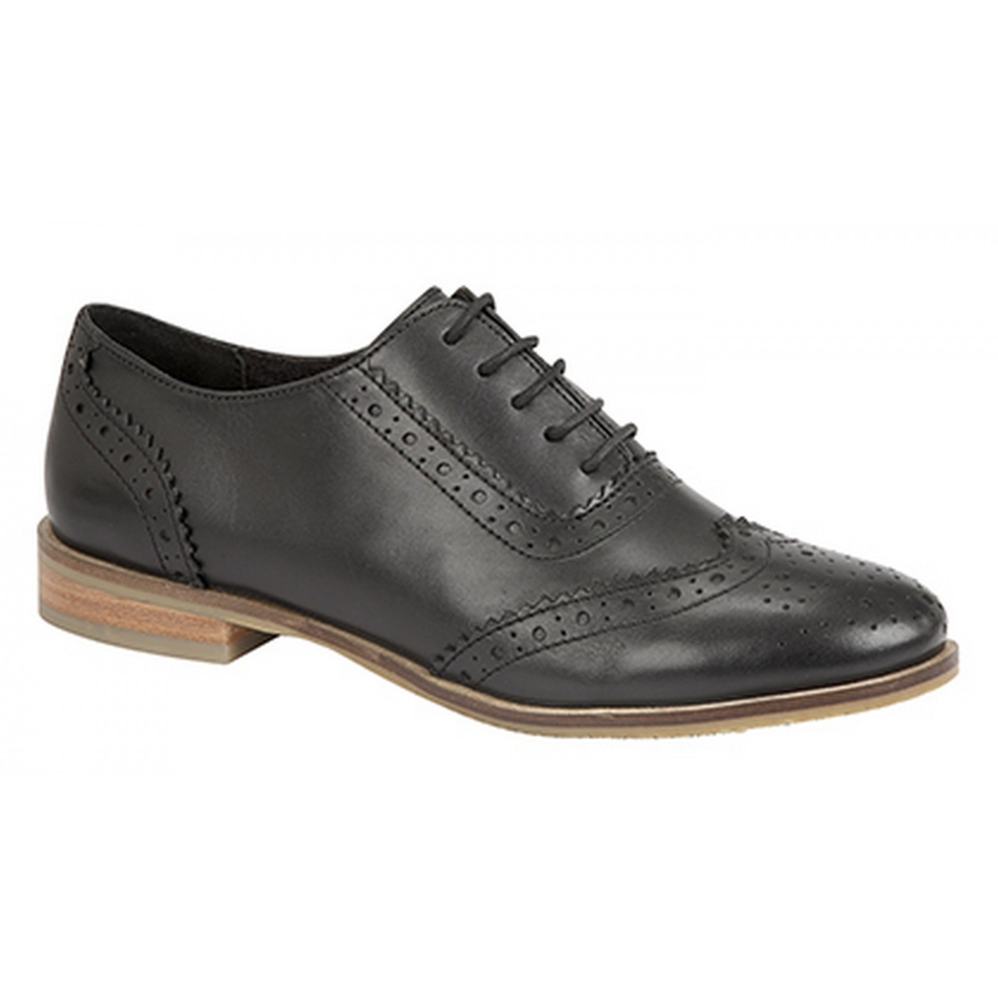 Cipriata Womens Brogue Oxford Lace Up Leather Shoes - Walmart.com