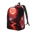 thumbnail image 1 of Fotbe Red Moon Lava Mochila de Lona con Estampado, Mochila Duradera, Mochila Versátil de Alta Calidad, Mochila Compacta Vintage-Medium, 1 of 5