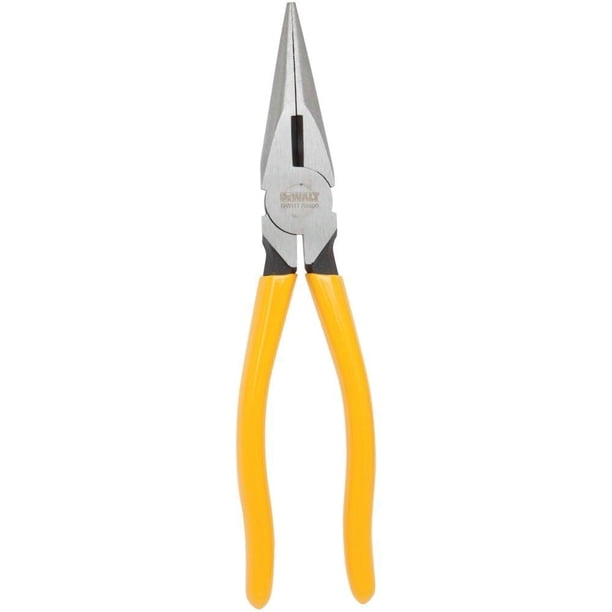 Alicate de punta larga DeWalt DWHT70800, 20 cm, acero Cr-V
