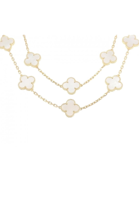Pre-Owned Van Cleef & Arpels Vintage Alhambra 20 Motif Necklace (Good)
