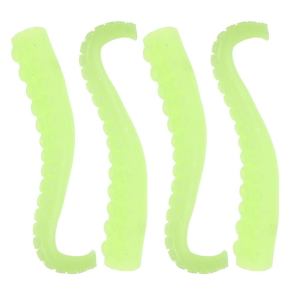 KAKOWELY 4pcs Octopus Antenna Finger Puppet Luminous Prank Toy Finger Toy (Light Green),6.3"X0.98"X0.59"
