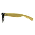 thumbnail image 3 of Mens Bamboo Wood Arm Half Rim Hipster Sunglasses Black Green, 3 of 4