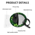 thumbnail image 4 of Saint Patrick's Day 2Pcs PU Leather Round Luggage Tags with Privacy Cover and Name ID Tag for Suitcase, Handbags, Backpacks, School Bags, 4 of 6