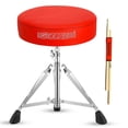 thumbnail image 6 of 5 Core Drum Throne 3 Inch Thick Padded Comfortable Guitar Stool Double Braced Drummer Chair Height Adjustable Musician Seat For Adults And Kids Blue - DS CH BLU, 6 of 13