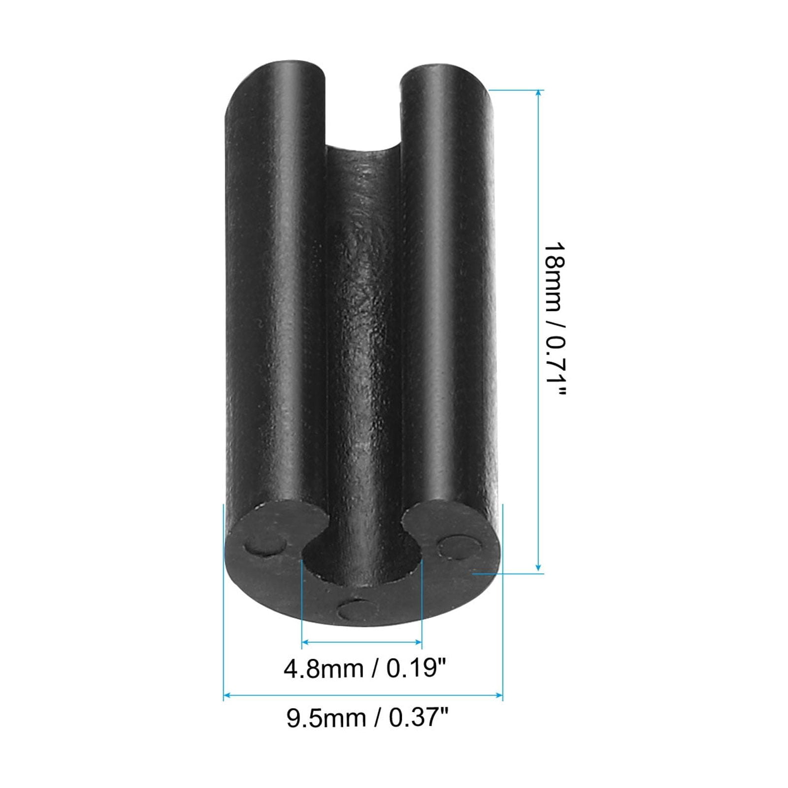 Unique Bargains Plastic Kitchen Sink Rack Feet Protective Replacement Bumpers Black