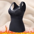 thumbnail image 2 of Drie High Stretch Base Vest Womens Thermal Tank Tops Fleece Cami Underwear Tops Sleeveless Undershirt Warm Base Layer Vest Black,3XL, 2 of 7