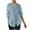 Light Blue, variant on Admvng Shirts for Women Fashion Casual Print Round Neck 3/4 Sleeve T-shirt Blouse S-4XL