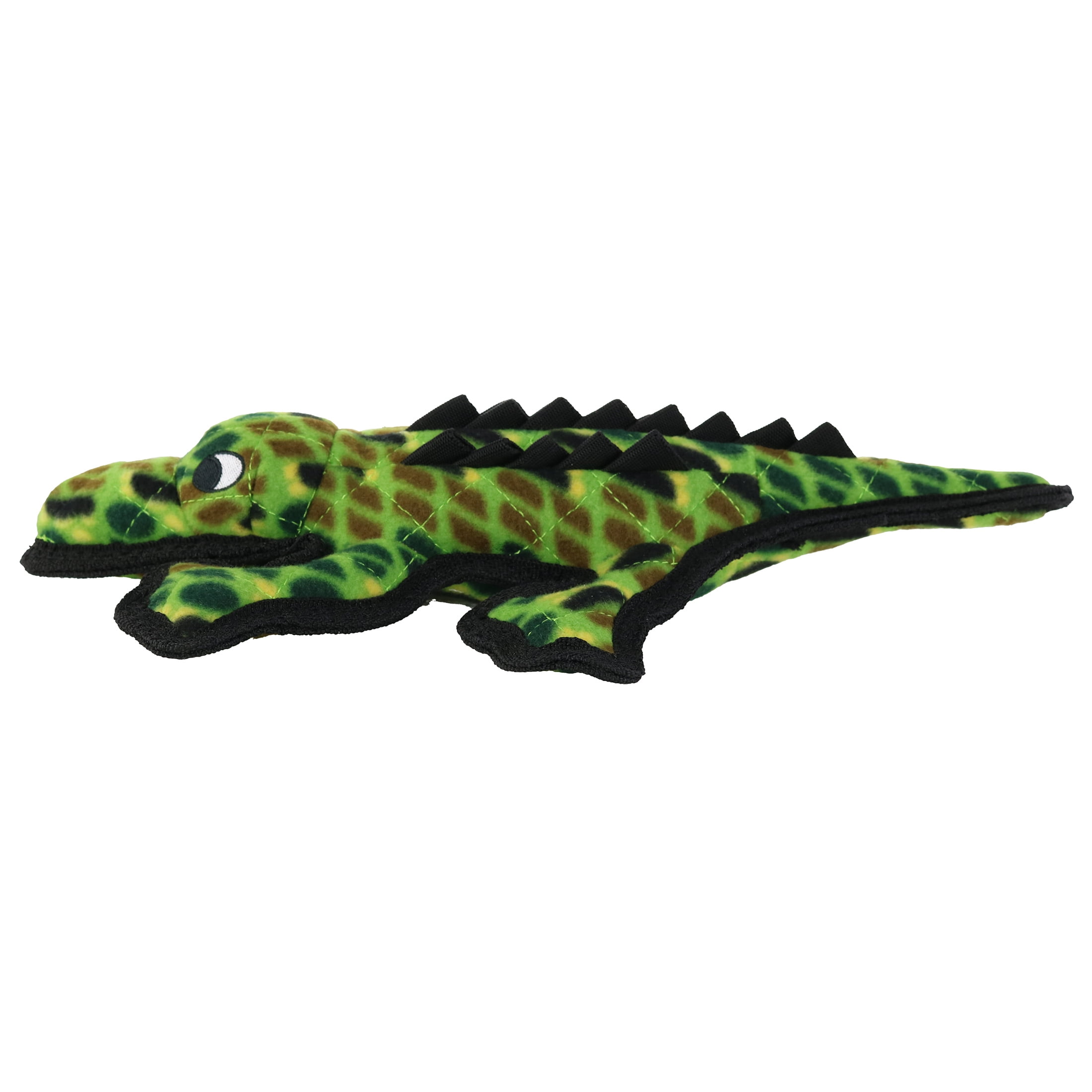 Tuffy Ocean Creature Medium Thin Alligator, Durable, Plush, & Squeaky Green Dog Toy