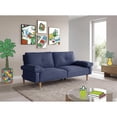 thumbnail image 1 of Sofá Cama Makora Yarvis Azul Lino 3 Posiciones con Soft Foam Reclinable, 1 of 10