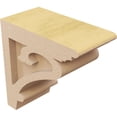 thumbnail image 5 of 3"W x 6"D x 6"H Classic Mayflower Rough Cedar Woodgrain TimberThane Corbel, Primed Tan, 5 of 6