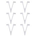 thumbnail image 1 of 6pcs Plastic V-Clip Pool Brush Skimmer Vacuum Head Swimming Pool Replacement Pole Attachments, 1 of 7