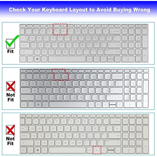 Cubierta para Teclado para 17.3" HP Envy 17 17M 17-BS/BW/AE |15.6 HP E