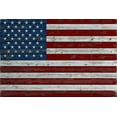 thumbnail image 4 of Distressed American Flag - Lantern Press Artwork (18x12 Giclee Art Print, Gallery Framed, Black Wood), 4 of 4