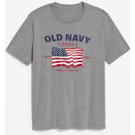 Old Navy Men USA American Flag Independence Day Fourth Of July T-shirt