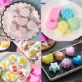 thumbnail image 6 of Silicone Soap Molds, different Cavities Soap Mold with Different Shapes, Perfect for Soap Making, Handmade Cake Chocolate Desserts Biscuit Pudding Teacake Jelly （1 Pack - 6-Cavity, 6.65*4.13Inch）, 6 of 9