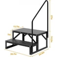 thumbnail image 1 of RV Steps with Handrail 2-Step – Heavy Duty Portable Stair for RV, Hot Tub, Pool & Porch with 660 lbs Load Capacity, 1 of 1