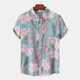 thumbnail image 2 of Camisas hawaianas para hombre, camisetas casuales de verano para playa, con estampado 3D de girasoles, camisetas Y2K, moda para exteriores, camisetas de manga corta de gran tamaño, ropa de calle, 2 of 4