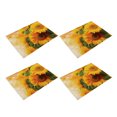 thumbnail image 1 of Mantel Individual creativo con aislamiento térmico de girasol, tapete de mesa antideslizante simple y colgante, 4 Uds., 1 of 5