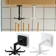 thumbnail image 4 of Rotatable Hook Can Be Top-mounted Wall-mounted Kitchen Storage Rack Free Punch Bathroom Storage Hook, 4 of 9