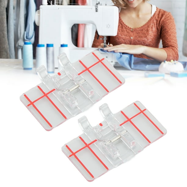 Prensatelas Para Máquina De Coser, Prensatelas De Punta Paralela Material Transparente Mano De Obra Fina Fuerte Practicidad Para Máquinas De Coser Domésticas
