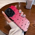 thumbnail image 6 of for iPhone 11 Case Women Girl Leather Grain Cute Luxury Gradient Color Love Heart Pattern Silicone Phone Case Accessories Camera Protection Shockproof Anti-Fall Cellphone Case 6.1''-Pink, 6 of 13