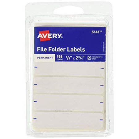 Avery file folder labels red