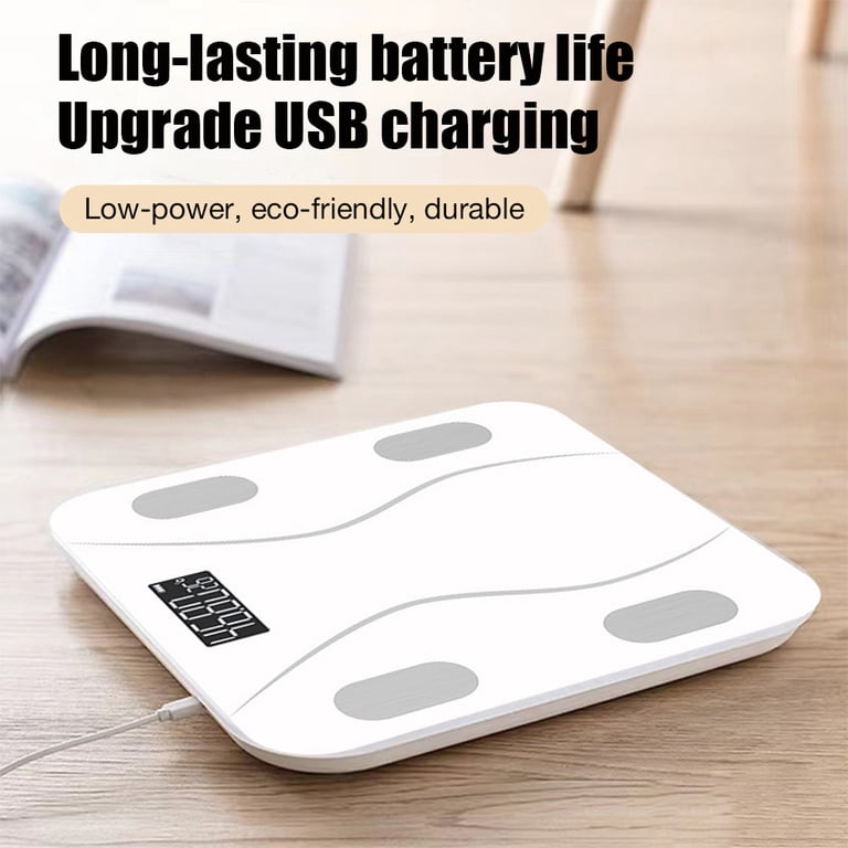 COWIN Smart Body Fat Scale, USB Rechargeable, White photo 7