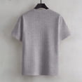thumbnail image 6 of Klisyaur Men Short Sleeve Tops Casual Fashion Loose Crewneck Textured Shirt Summer Dressy Shirts, 6 of 7